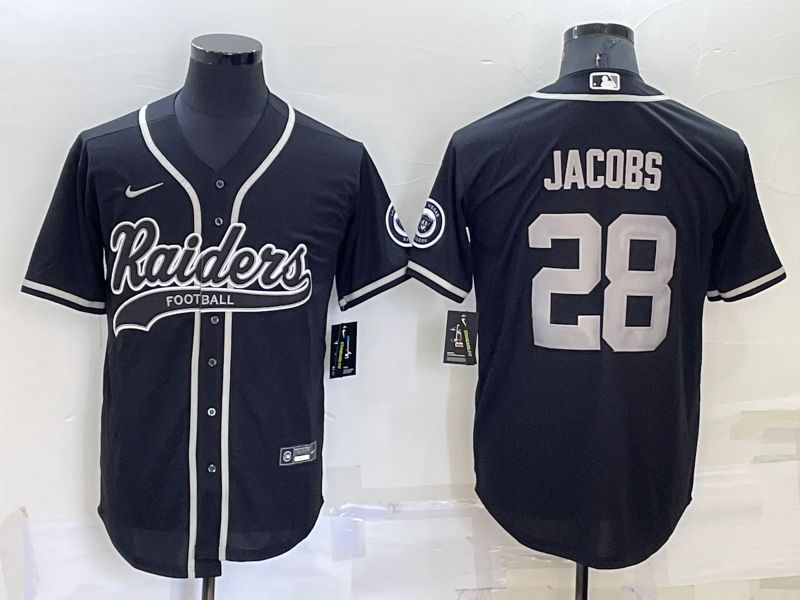 Men Oakland Raiders #28 Jacobs Black 2022 Nike Co branded NFL Jersey->oakland raiders->NFL Jersey